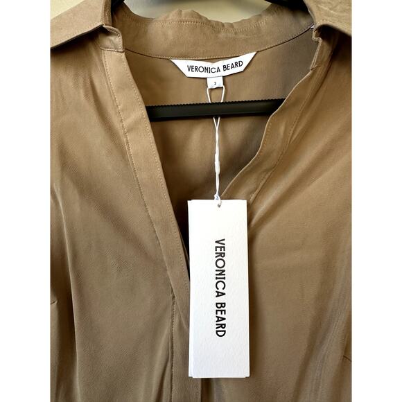 $548 Veronica Beard Liberty Long Dress in Russet Size 2 NEW Womens Drape - Picture 3 of 10